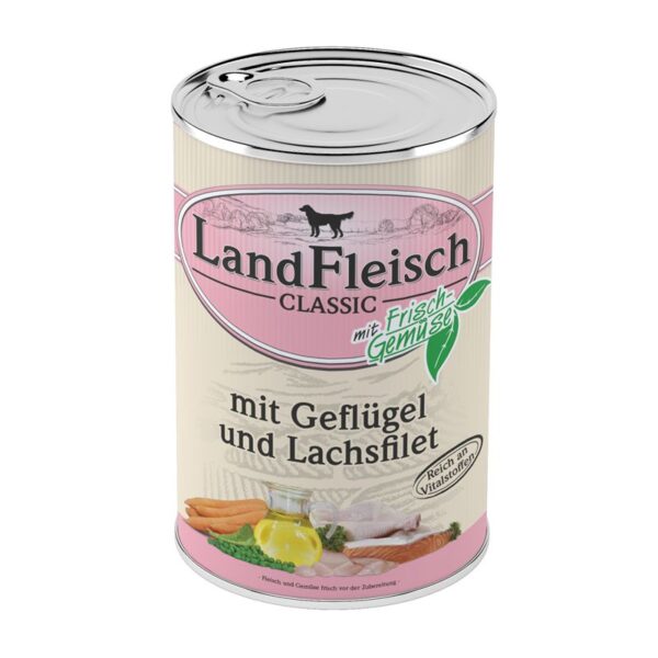 Landfleisch Dog Classic Geflügel & Lachsfilet