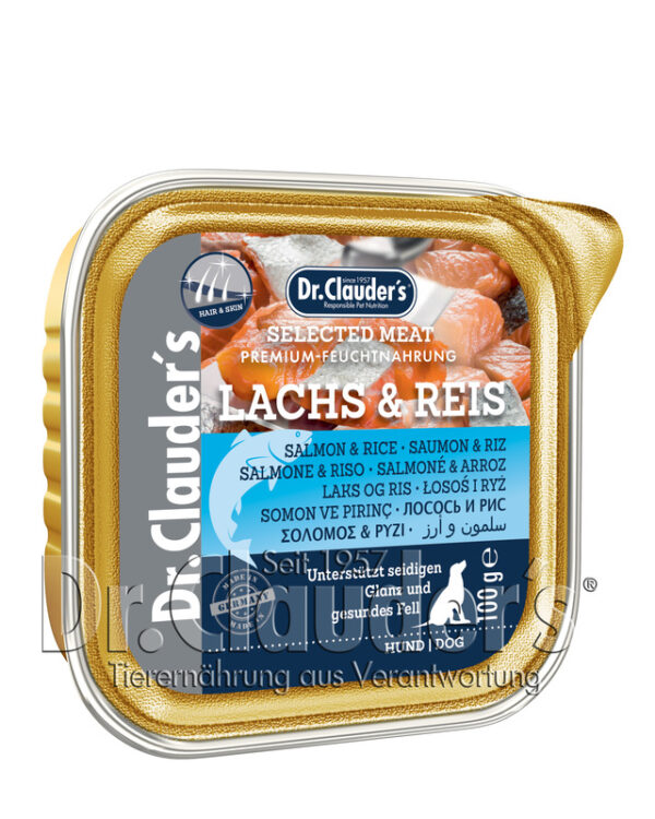 DC Dog Schale Selected Hair & Skin Lachs&Reis